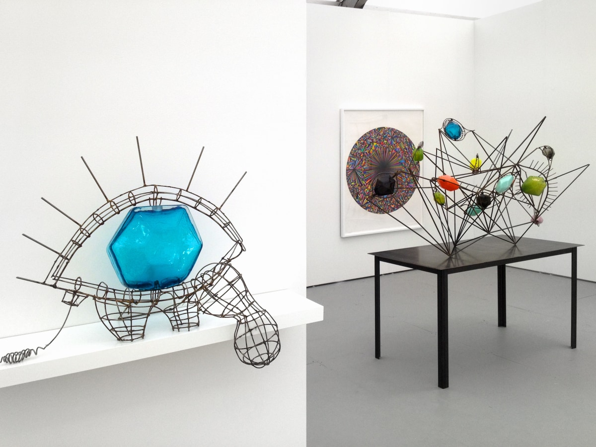 Installation View of Luis De Jesus Los Angeles at UNTITLED Miami 2015 featuring Miyoshi Barosh and Dennis Koch.