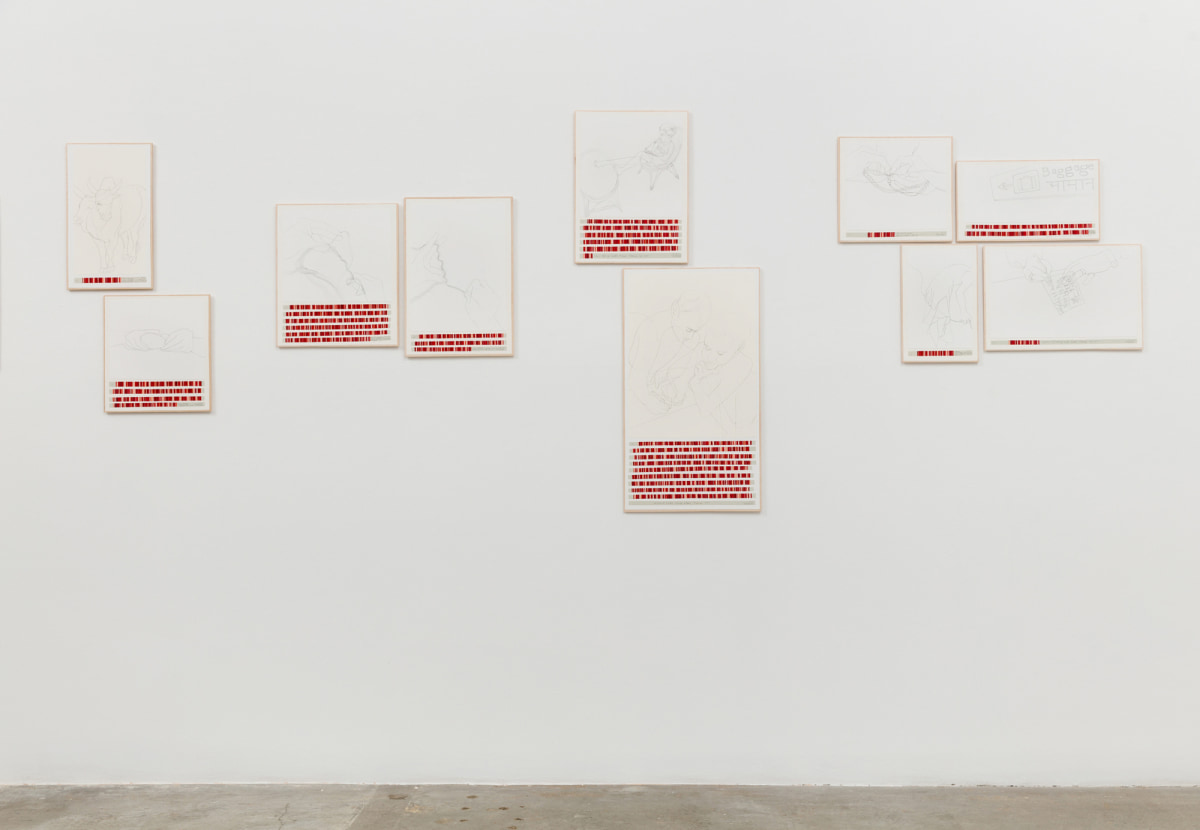 Installation view of Danica Phelps: Many Drops Fill a Bucket