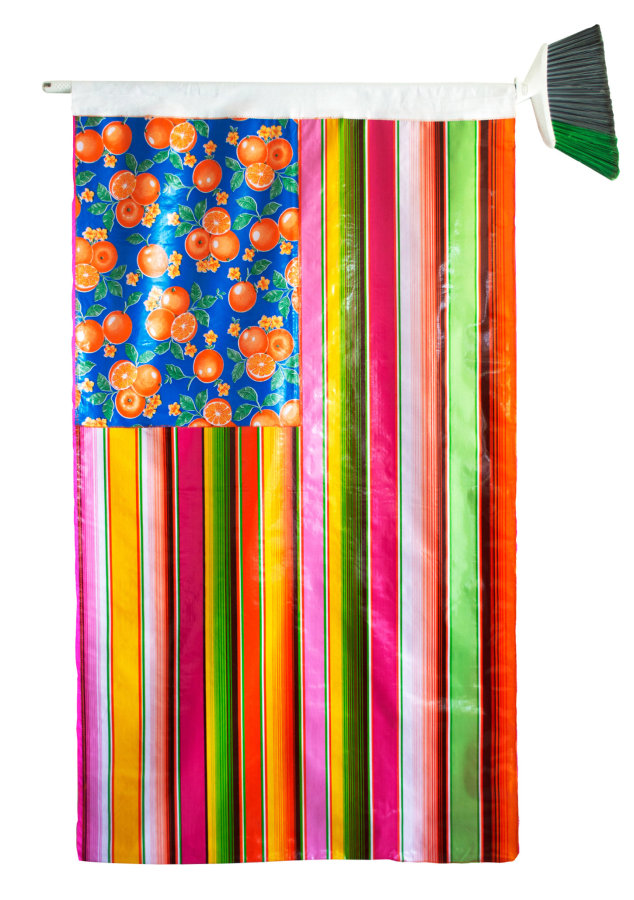 Rub&eacute;n Esparza Untitled (Fruit Worker Flag 102), 2022