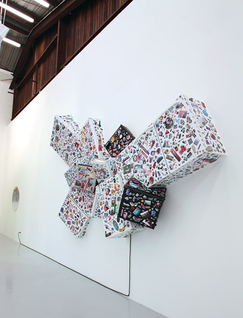 Installation View of Seth Augustine: MASH_UPS