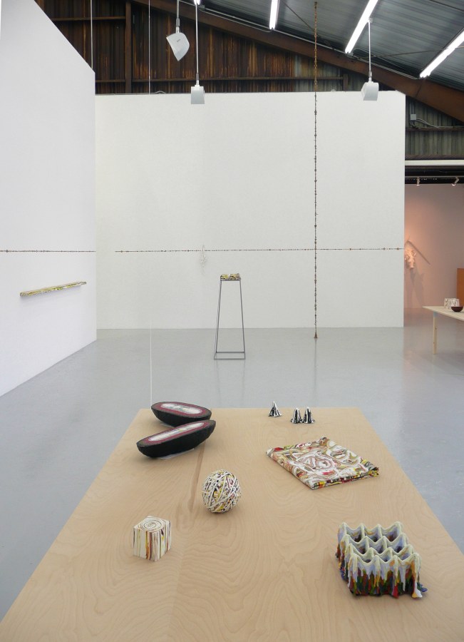 Installation View of Margie Livingston: Paint Objects