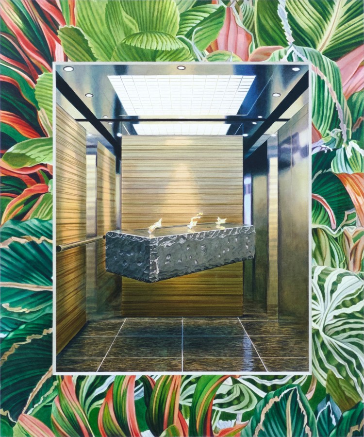 Tristram Lansdowne, Relatives relatives, 2022, Watercolor on paper, 25 x 30.375 in.