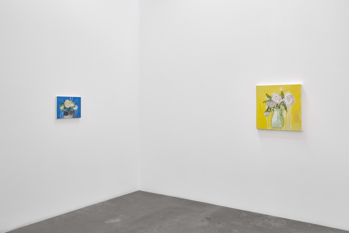 Installation view of&nbsp;Aaron Maier-Carretero:&nbsp;a hundred peonies, on view September 2 - October 28, 2023