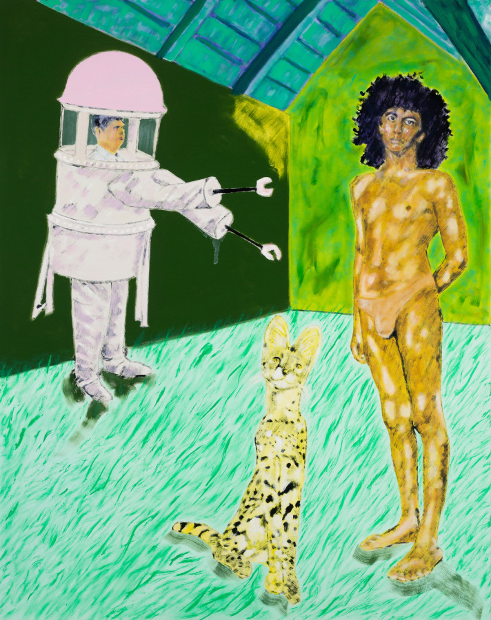 John Brooks, The Professor of Desire, 2021, Oil on canvas, 58 x 46 in.