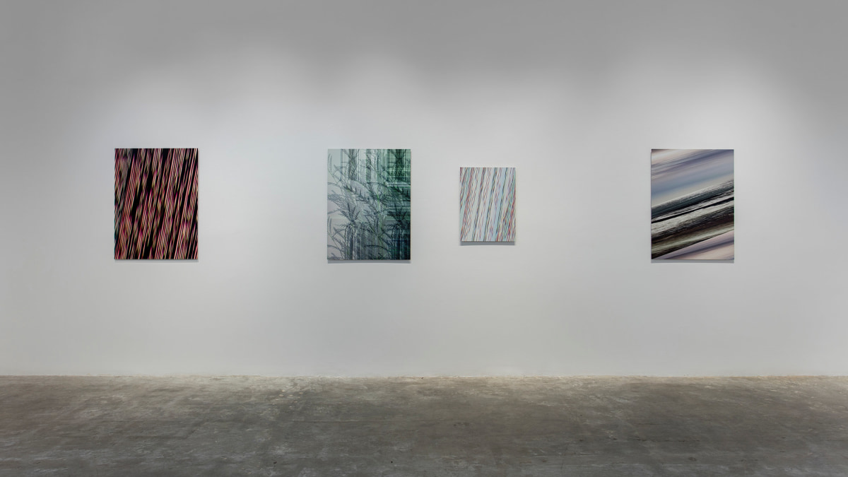 Installation View of Masood Kamandy: The Effect of Lightning on a Rainbow