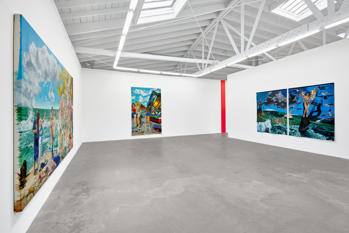 Installation view of JOHN M. VALADEZ: Chaos Anime, on view February April 27 - June 8, 2024