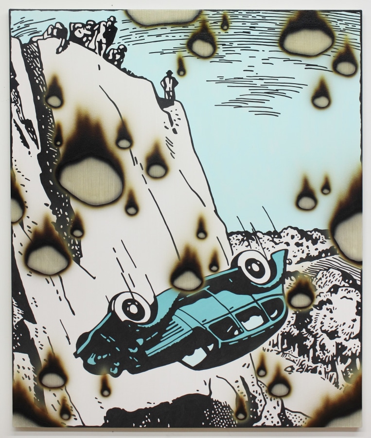 Josh Reames Bystanders, 2017  Acrylic on canvas 60 x 50 in.