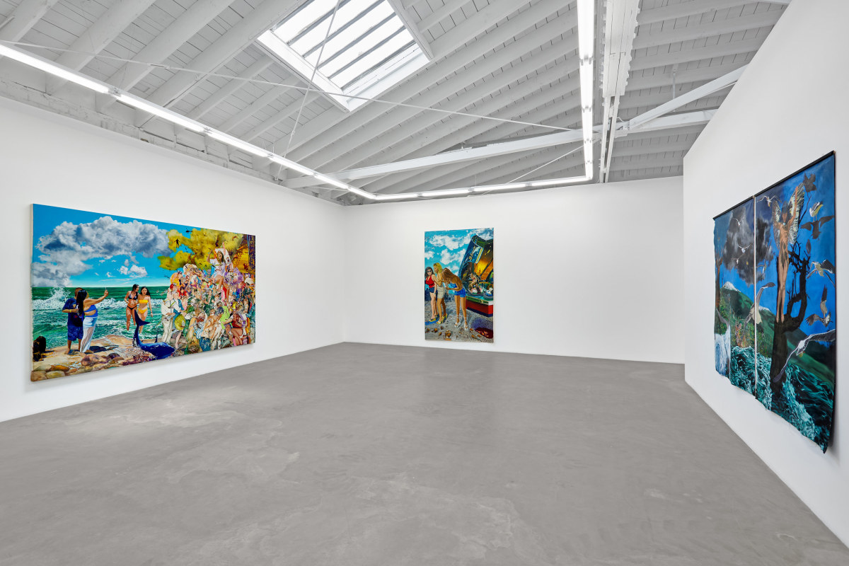 Installation view of JOHN M. VALADEZ: Chaos Anime, on view February April 27 - June 8, 2024