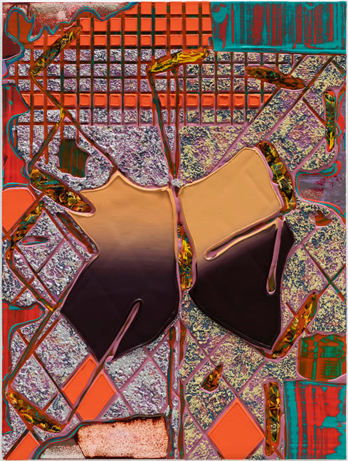 Britton Tolliver Empty Temples, 2016 Acrylic and mixed media on panel 30 x 22.5 in.