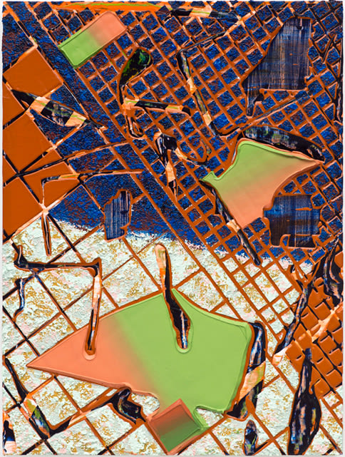 Britton Tolliver  Capricorn Born Again, 2016 Acrylic and mixed media on panel 30 x 22.5 in.