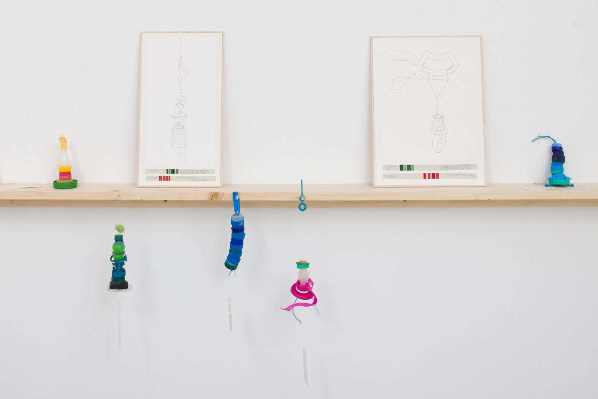 Installation view of Danica Phelps: Many Drops Fill a Bucket
