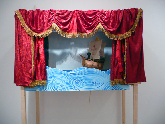Installation View of Joe Dark Shadow Theater