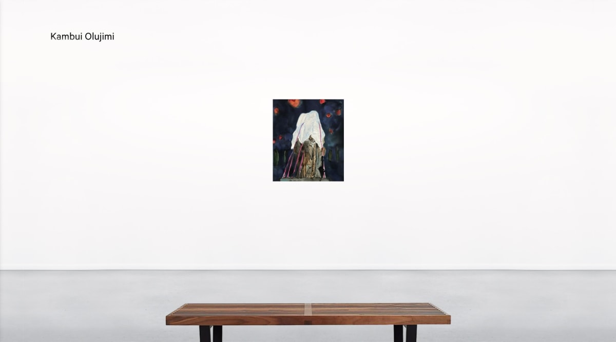 Installation view of Kambui Olujimi in Booth A8 at UNTITLED, ART Miami Beach Online Viewing Room