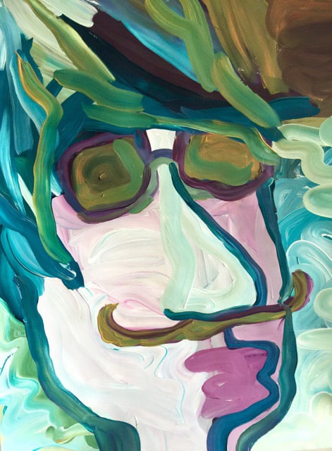 Edie Beacage Mixer Bruno, 2016 Acrylic on paper 24 x 18 in.