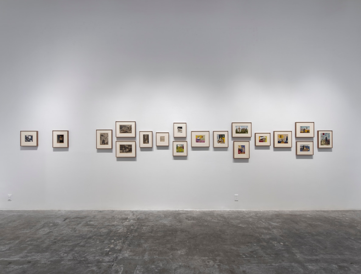 Installation view of Something Else: The Collages of Nathan Gluck