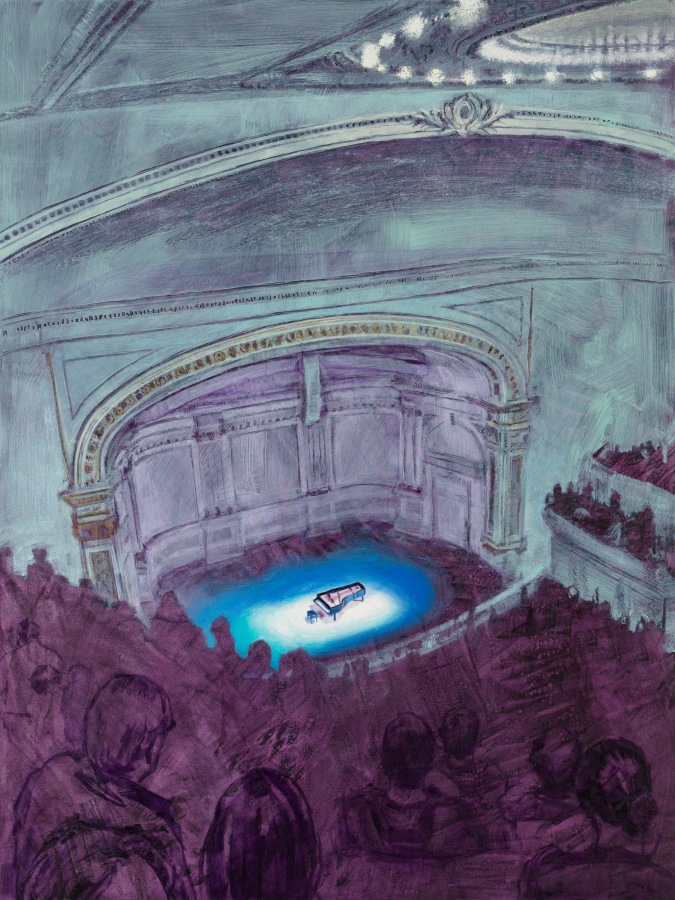 Laura Karetzky, Solo Keys, 2022, Oil on panel, 48 x 36 in.