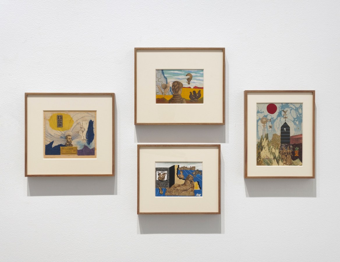 Installation view of Something Else: The Collages of Nathan Gluck