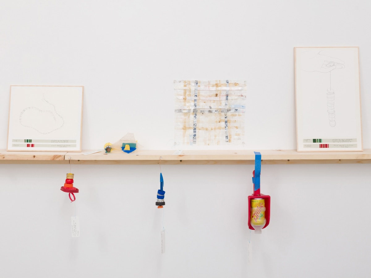 Installation view of Danica Phelps: Many Drops Fill a Bucket