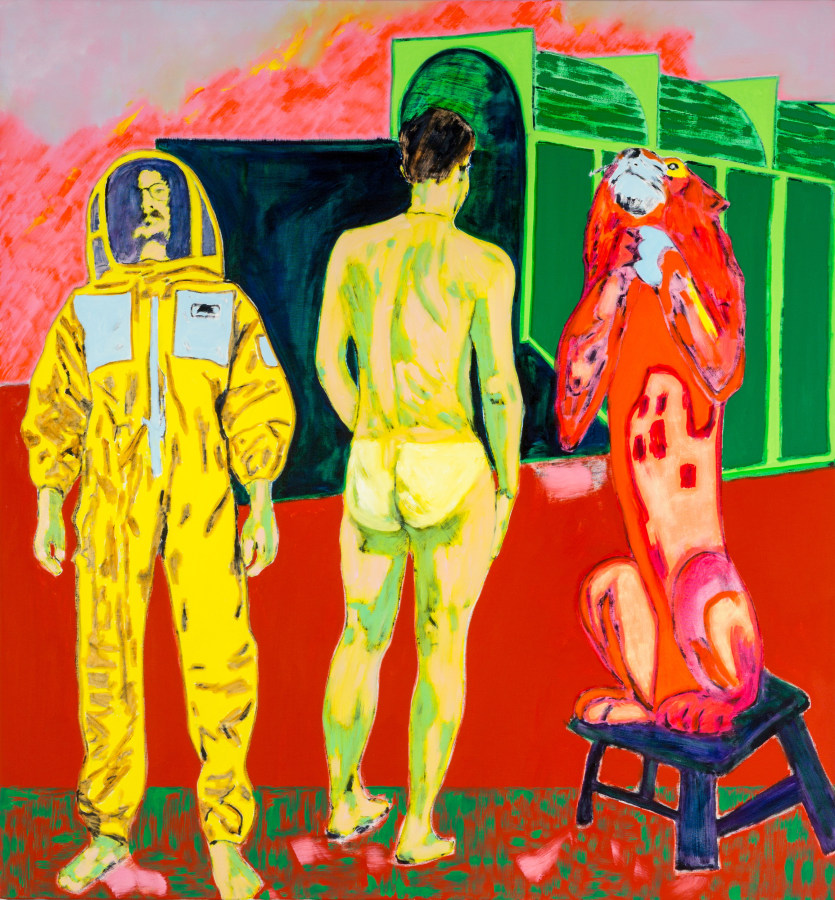 John Brooks, That's How I Got to Memphis, 2022, Oil on canvas, 56 x 52 in.