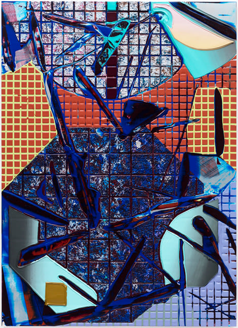 Britton Tolliver Ringworld, 2016 Acrylic and mixed media on panel 45 x 32.5 in