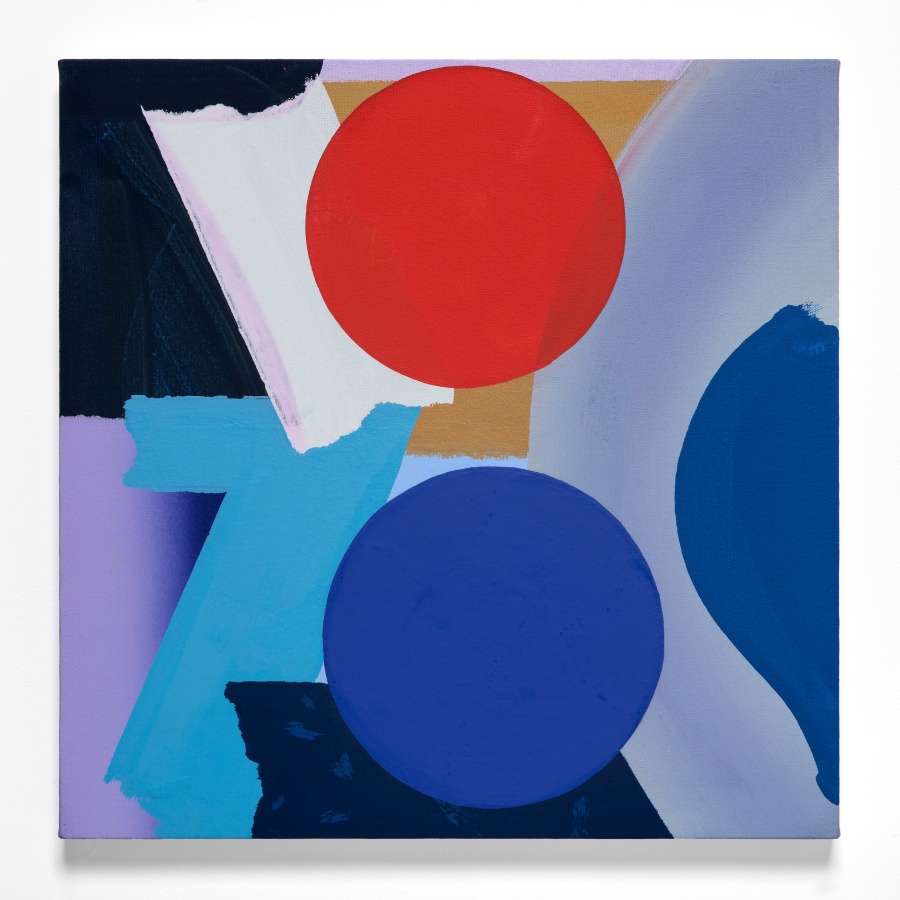 Michael Kindred Knight, Northtown, 2021, Acrylic on canvas, 18 x 18 in.