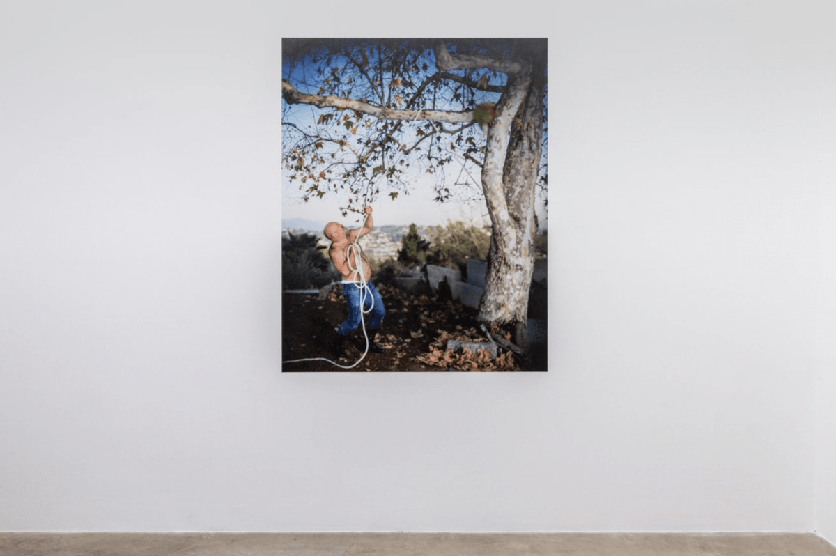 Installation View of Ken Gonzales-Day&#039;s&nbsp;Mark With Rope.&nbsp;