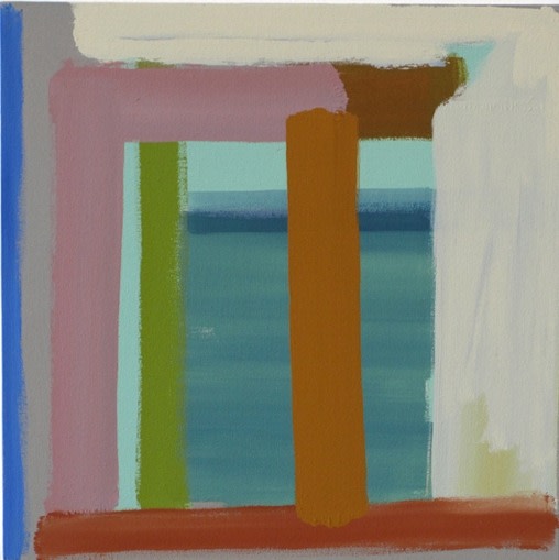 Michael Kindred Knight Beach House, 2012 Acrylic on Canvas  15 x 15 in.