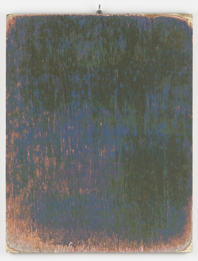 Margie Livingston PAINTINGS: 55 Laps Day Five, 2018 Gouache and acylic on panel, hardware ​30.5 x 23.5 x 1.5 in.