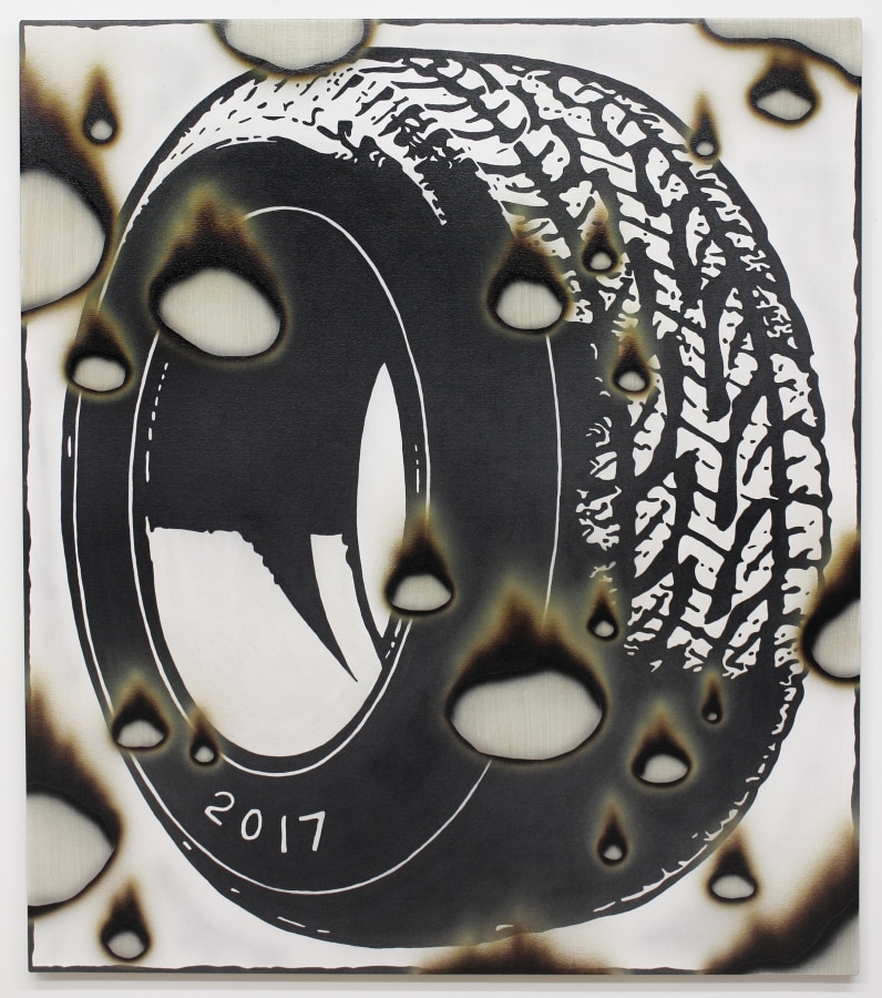 Josh Reames Skid Marks, 2017 Acrylic on canvas 48 x 42 in.