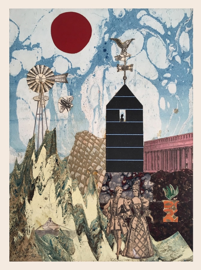 Nathan Gluck Untitled (Red Sun), 11-3-1946