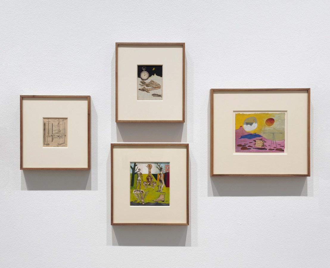 Installation view of Something Else: The Collages of Nathan Gluck