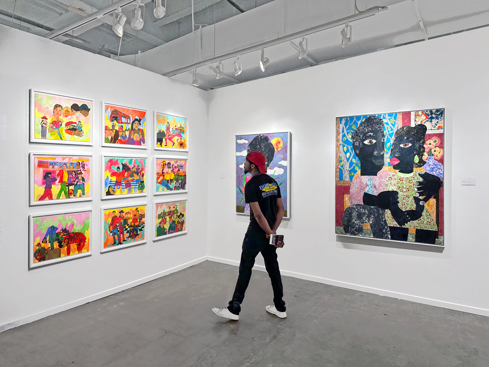 Installation view of Luis De Jesus Los Angeles at Dallas Art Fair 2023
