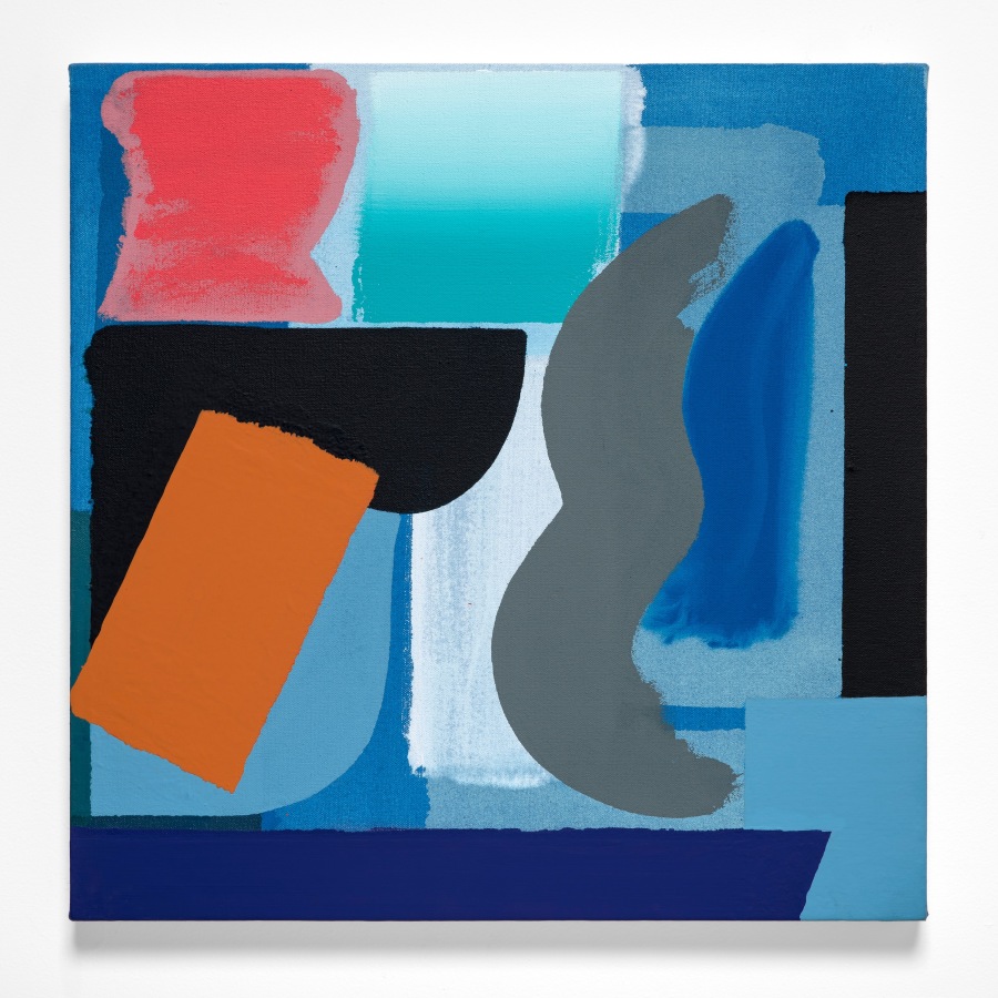 Michael Kindred Knight, Arcadia, 2021, Acrylic on canvas, 18 x 18 in.