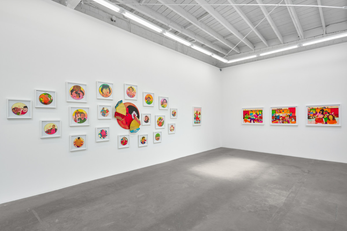 Installation view of&nbsp;KARLA DIAZ: Mujer Valiente y Los Diablitos (Brave Woman and The Little Devils), April 27 - May 8, 2024