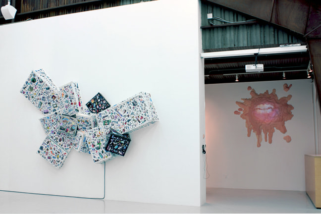 Installation View of Seth Augustine: MASH_UPS