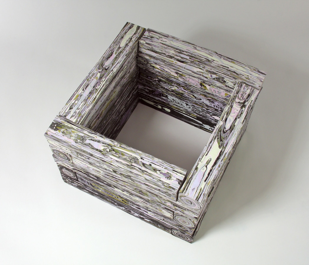 Margie Livingston Stack of Planks, 2013 Acrylic paint ​16.75 x 23.5 x 23.75 in.