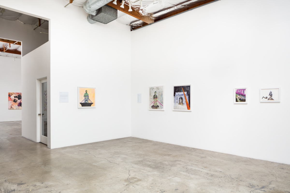 Installation View of&nbsp;Unreachable Spring: Kambui Olujimi and Andr&eacute; Hemer (rear)