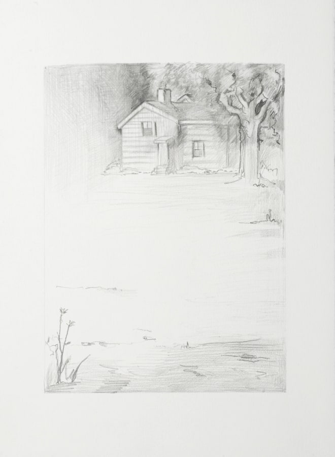 Ken Gonzales-Day, Untitled I (After Reginald Marsh, This is Her First Lynching, 1934), 2021, Archival ink and pencil on Arches BFK Rives, 15 x 11 in.