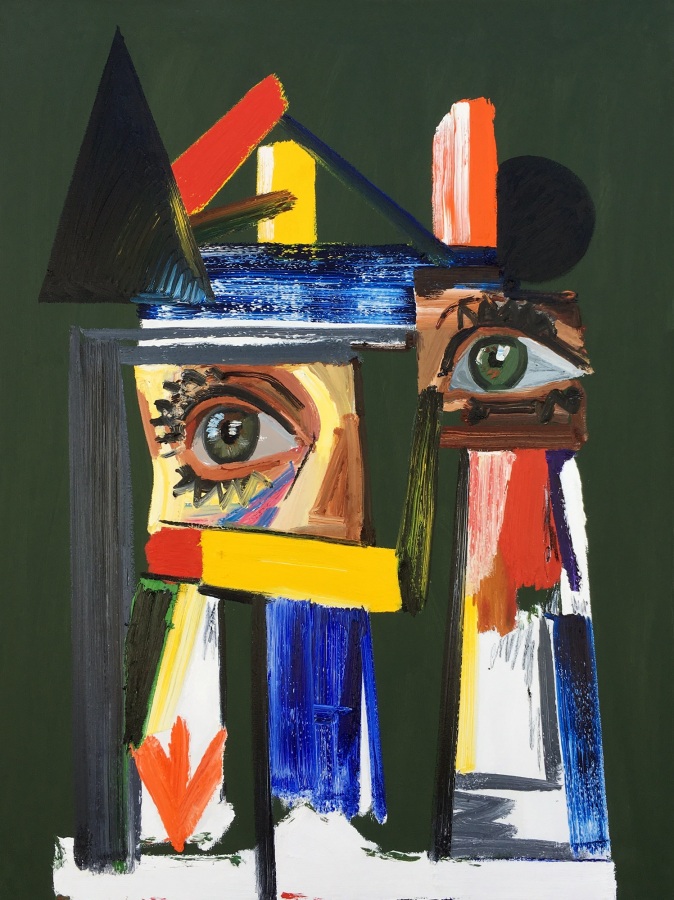 Erik Olson  Missile Defense System, 2017 Oil on linen ​48 x 36 in.