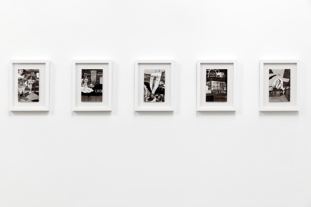 Installation View of Hugo Crosthwaite:&nbsp;TIJUAS! (Death March, Tijuana Bibles, and Other Legends)
