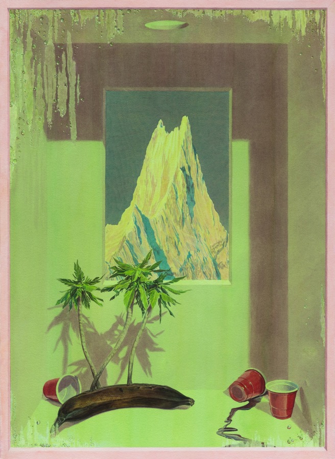 Tristram Lansdowne, Untitled, 2022, Watercolor on paper, 30 x 22 in.