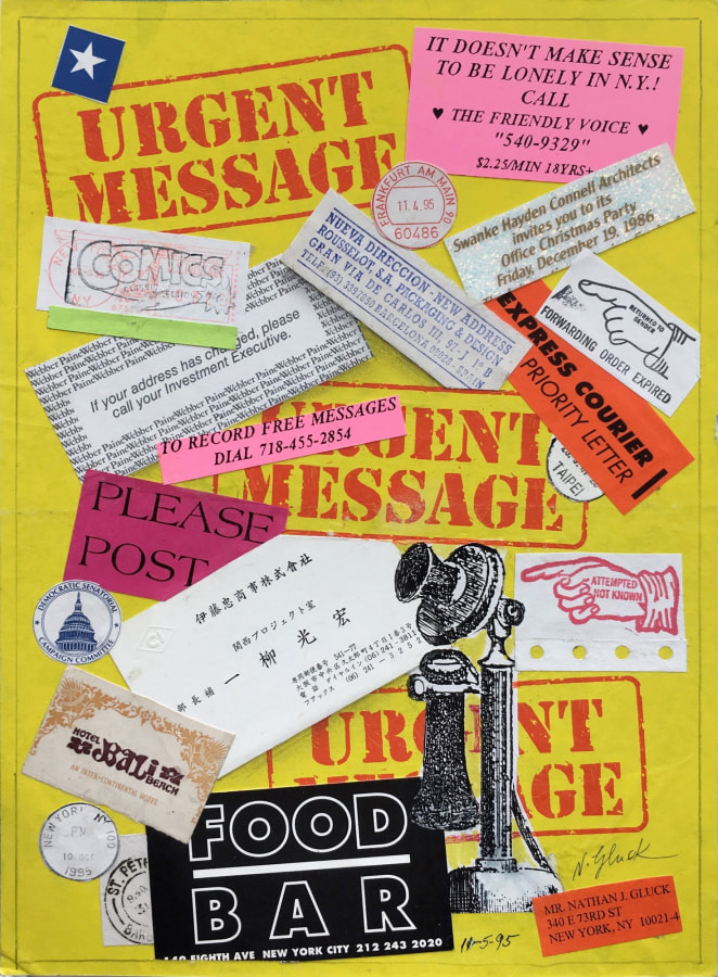 Nathan Gluck Urgent Messages, November 5, 1995