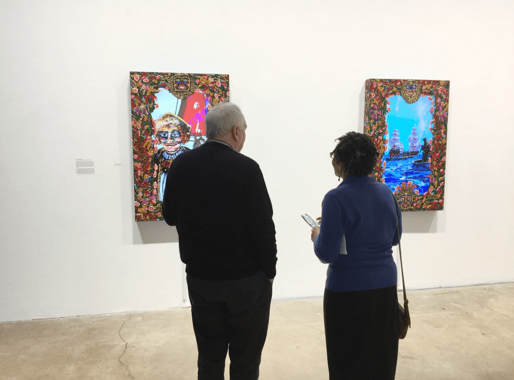 Install view of Federico Solmi: The Good Samaritans