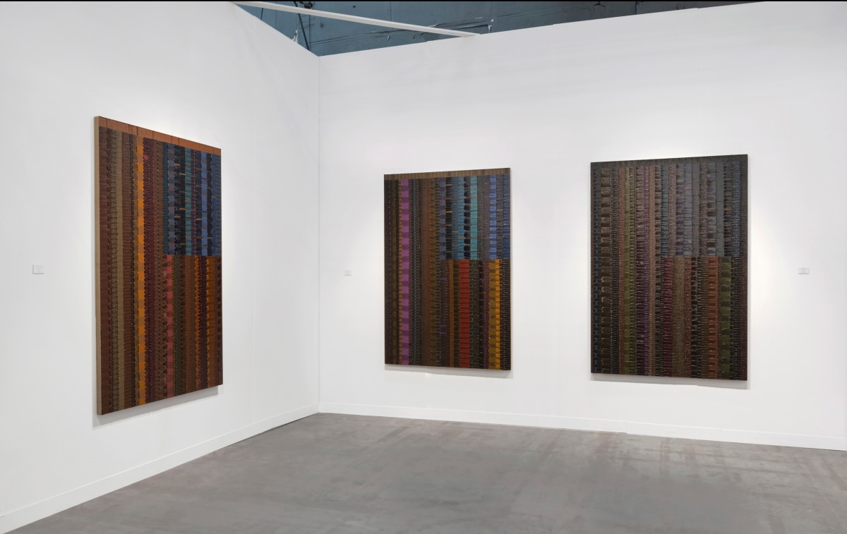 Installation view of June Edmond's booth at The Armory Show