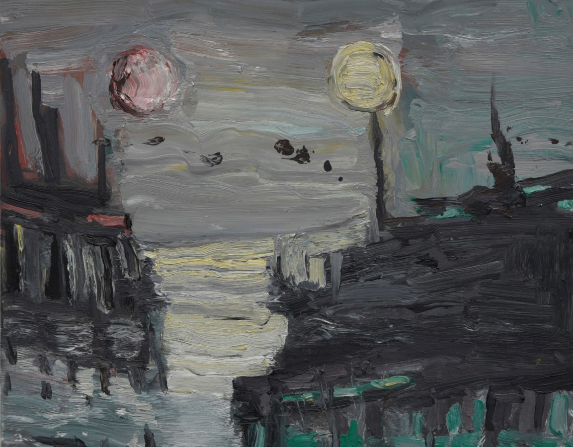 Roya Farassat, Scent of Rain, 2020, Oil on gessobord, 11 x 14 in.