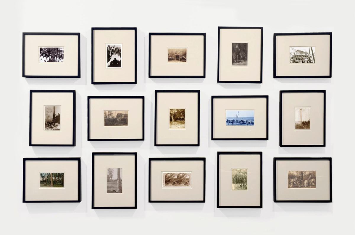 Installation view of Erased Lynchings Series II, 2017