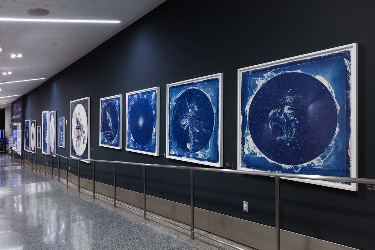 Lia Halloran,&nbsp;Your Body Is A Space That Sees,&nbsp;Terminal 1, Gate 9, installation view, 2022.&nbsp;Photos courtesy of SKA Studios LLC.