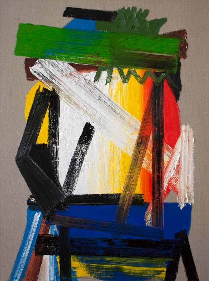 Erik Olson  Atom Bomb, 2017 Oil on linen 48 x 36 in.