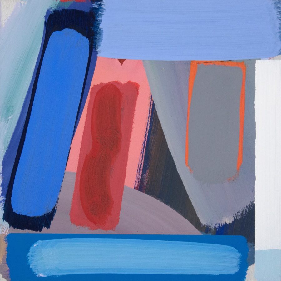 Michael Kindred Knight Big Mouth, 2017 Acrylic on canvas 18 x 18 in.