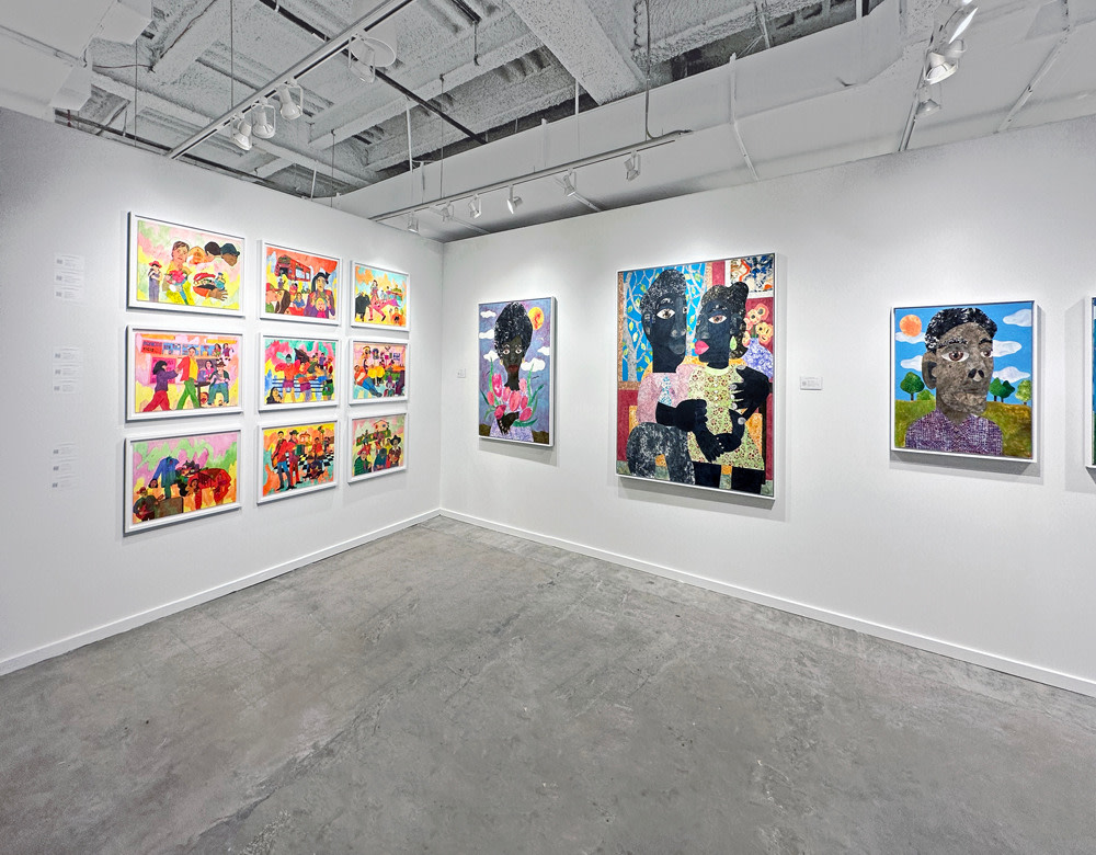Installation view of Luis De Jesus Los Angeles at Dallas Art Fair 2023